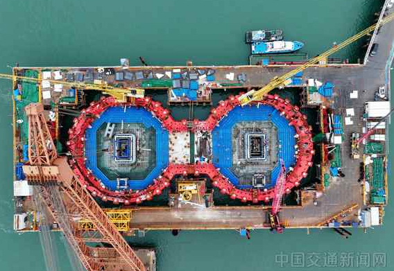 厦金大桥（厦门段）刘五店航道桥西主塔正式进入塔柱施工阶段